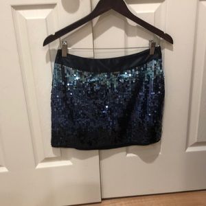 Express Design Studio Sequined Skirt